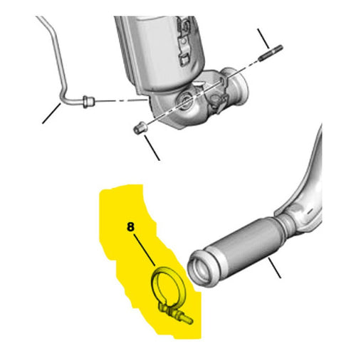 Abrazadera Dpf A Escape Peugeot Citroen Ds Opel Hdi