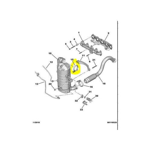 Abrazadera Dpf Superior Peugeot Citroen Ds Opel Hdi